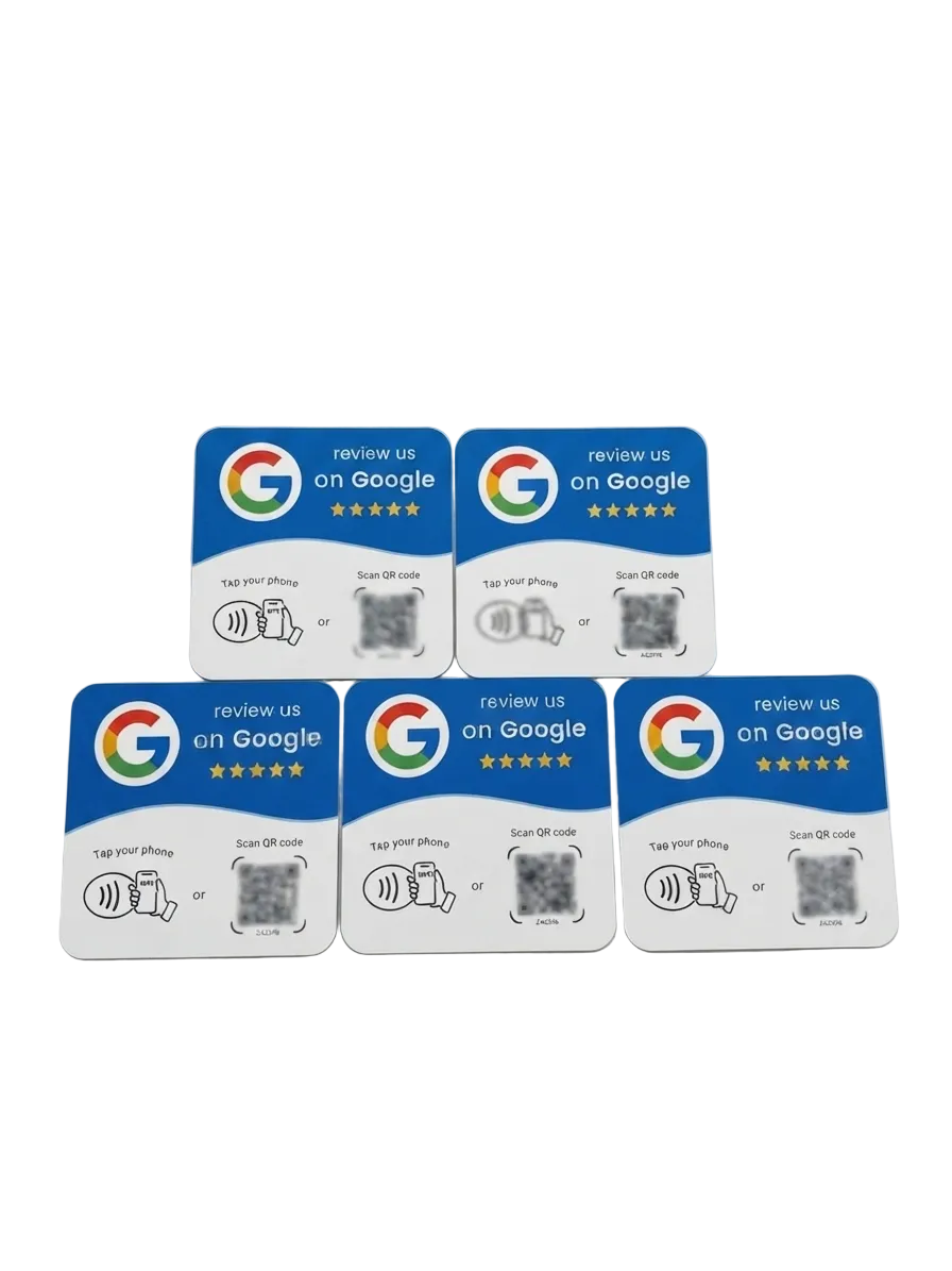 QuickReview — 5 Pack Preprogrammed Google Review Cards