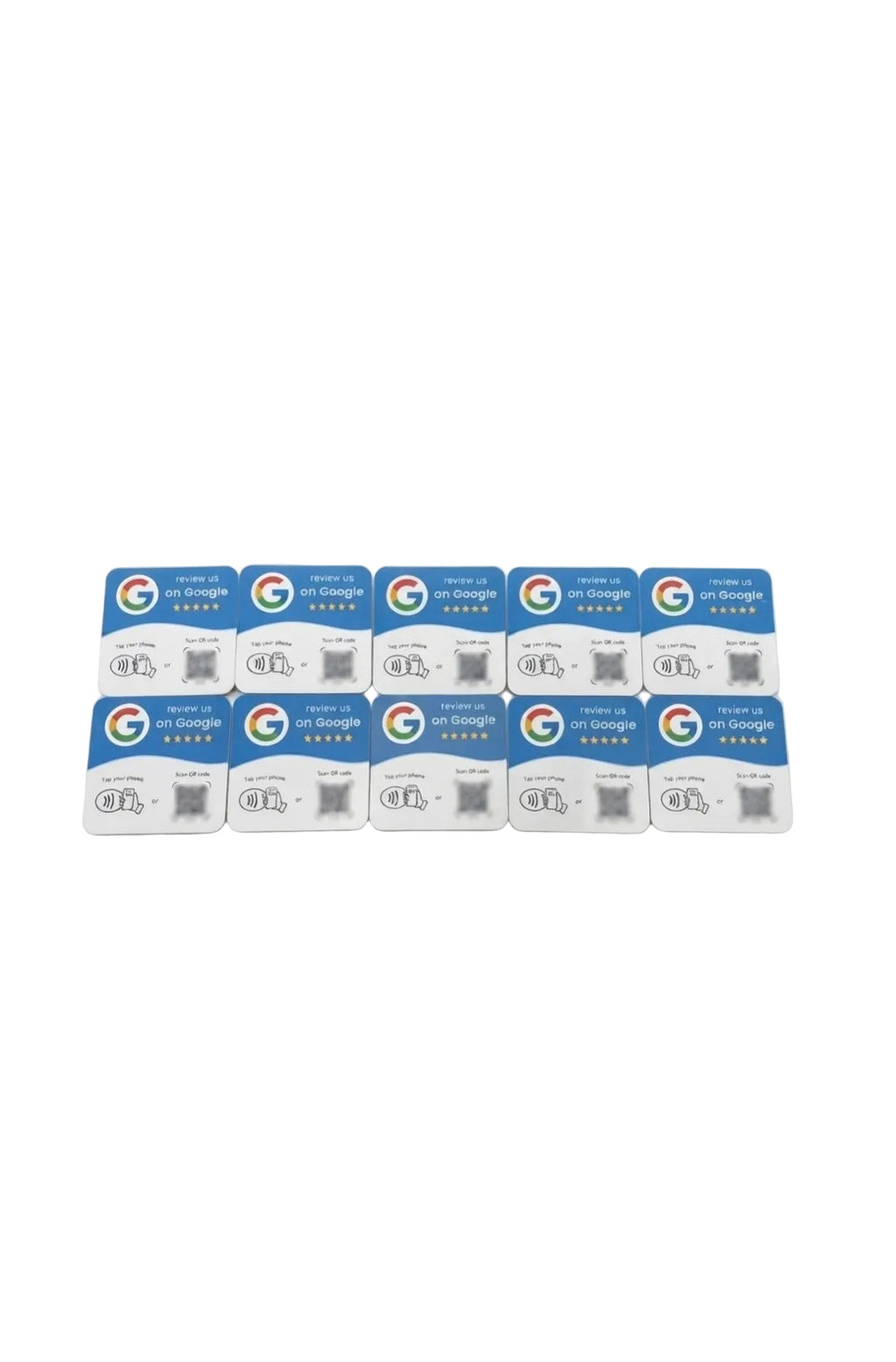 QuickReview — 10 Pack Preprogrammed Google Review Cards