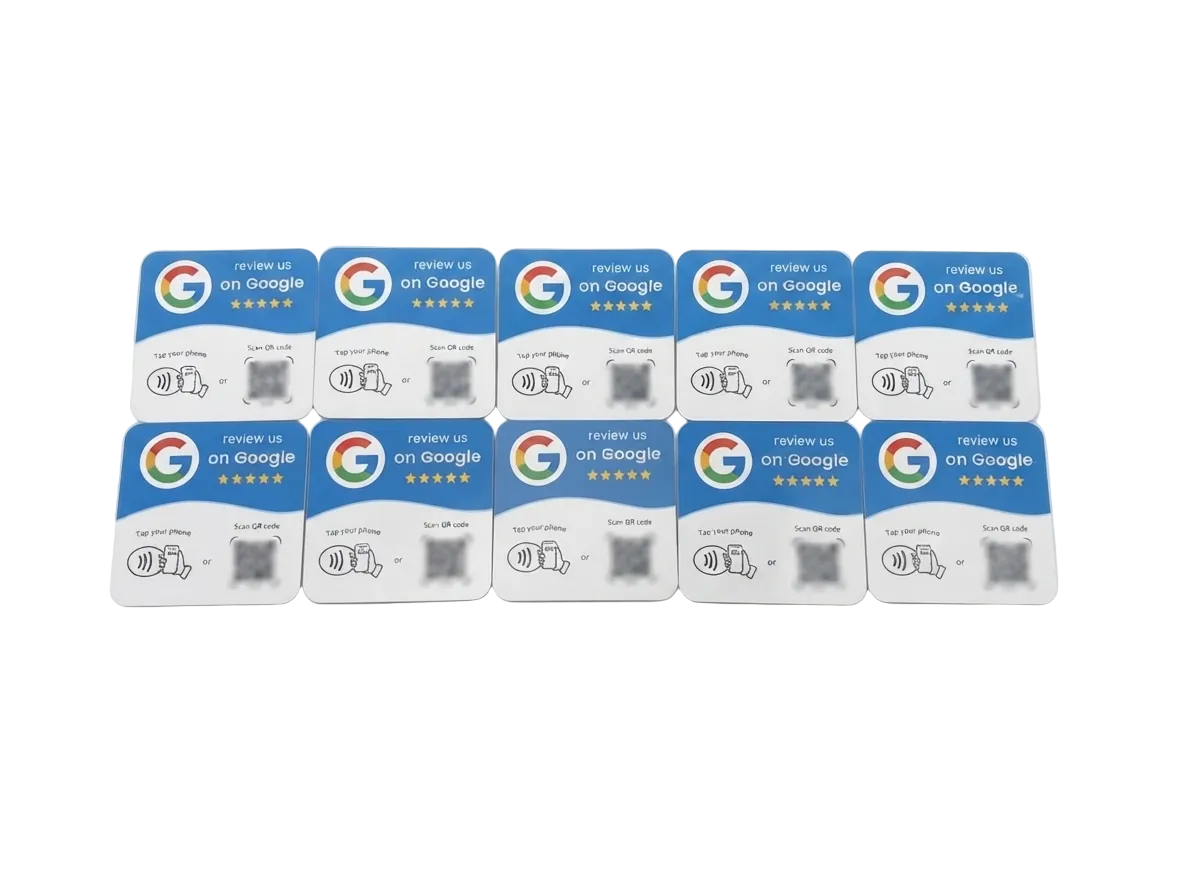 QuickReview — 10 Programmable Google Review Cards