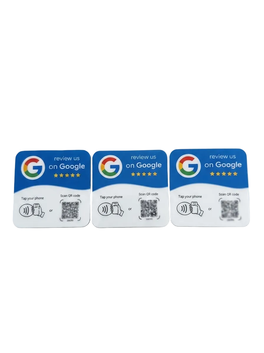 QuickReview — 3 Pack Preprogrammed Google Review Cards