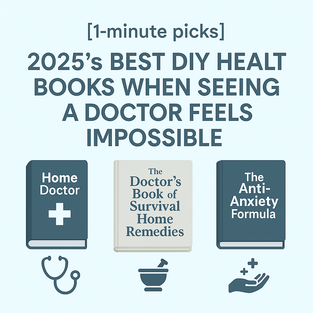 [1-minute picks] 🏥 2025’s Best DIY Health Books When Seeing a Doctor Feels&nbsp;Impossible