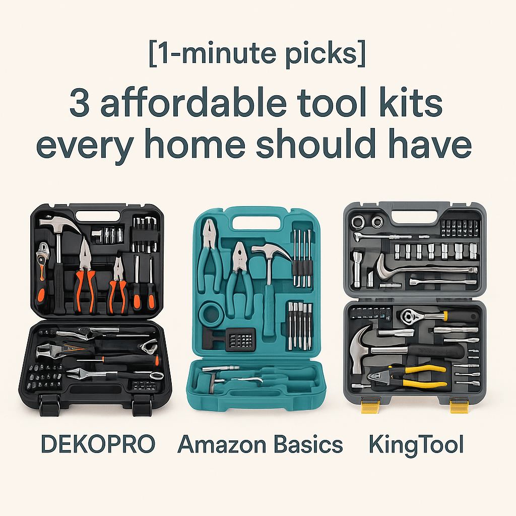 [1-minute picks] 3 Essential Tool Kits for Home Repairs&nbsp;(2025)